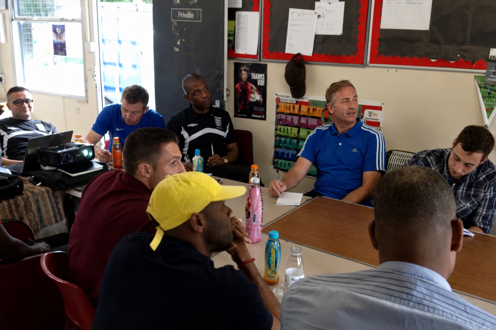 Committee meeting in the clubhouse